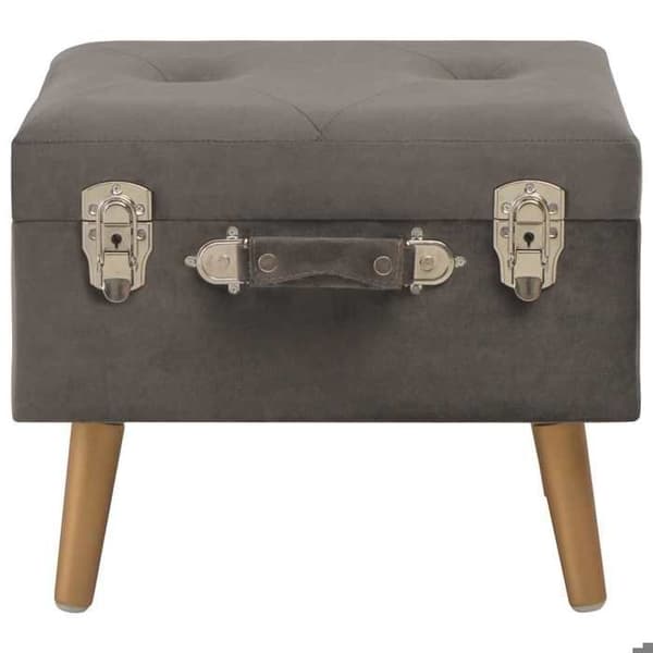 Maison Exclusive - Förvaringspall 40 cm Grå Sammet