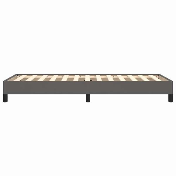 Maison Exclusive - Sängram utan madrass grå 90x200 cm konstläder