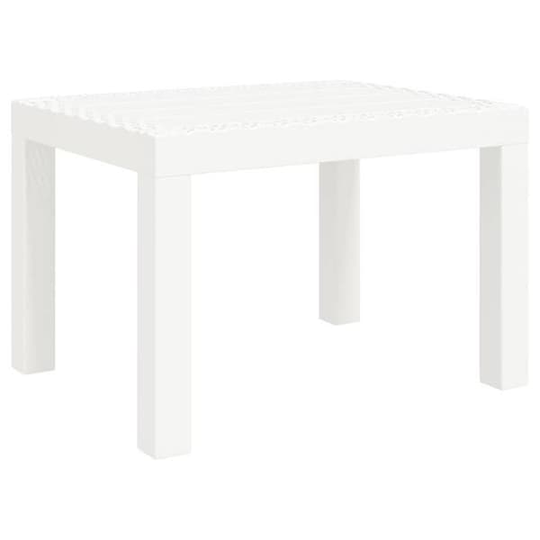 Maison Exclusive - Valkoinen puutarhapöytä 59x47x40 cm PP