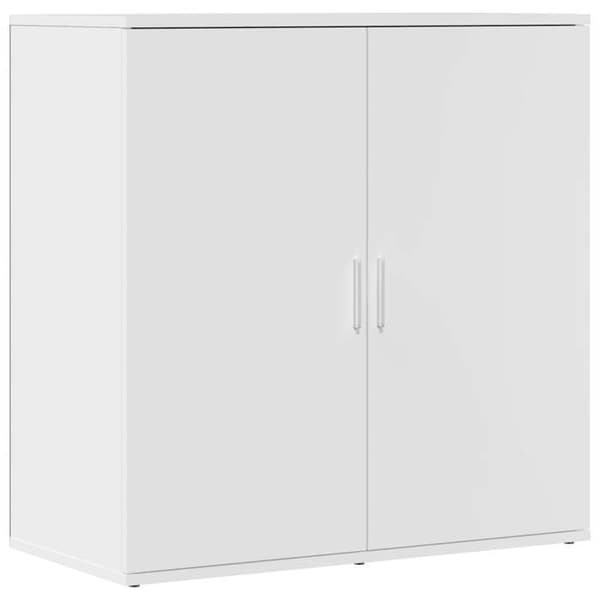 Maison Exclusive - Bufféer 2 st vit 79x38x80 cm ingenjörsträ