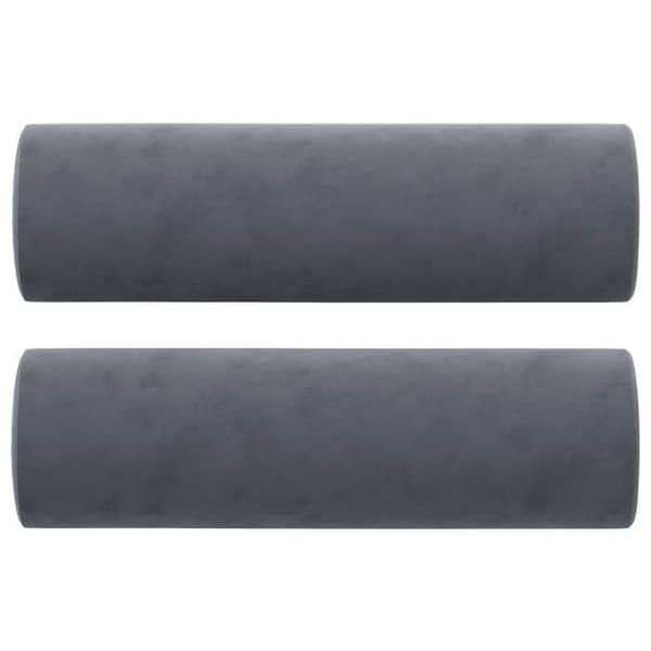 Sofa - Eksklusivt Hus - 2 pladser - Mørkegrå velour - Robust metalramme mörkgrå