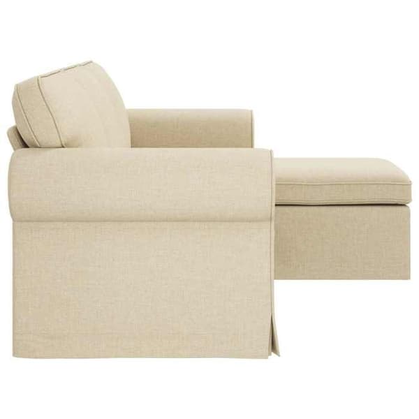 Maison Exclusive - Soffa Creme 195 x 138 x 80 cm tyg