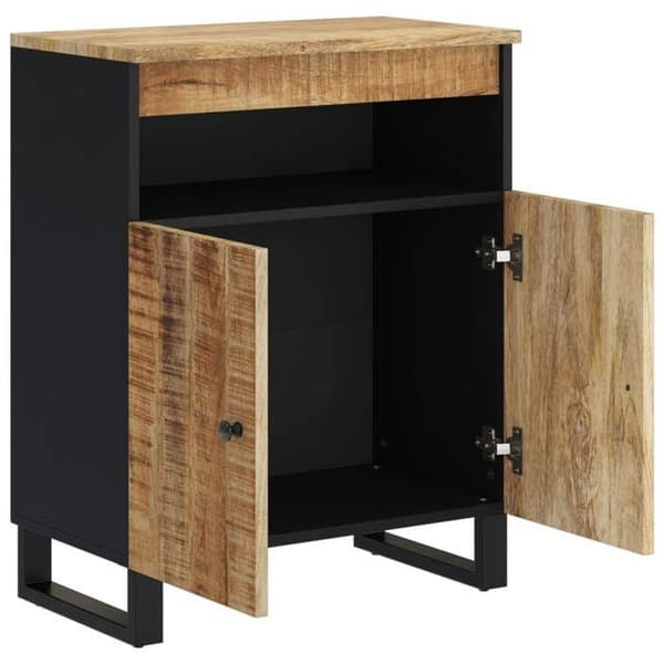 Maison Exclusive - Buffet med 2 døre 60x33x75 cm massiv mangotræ
