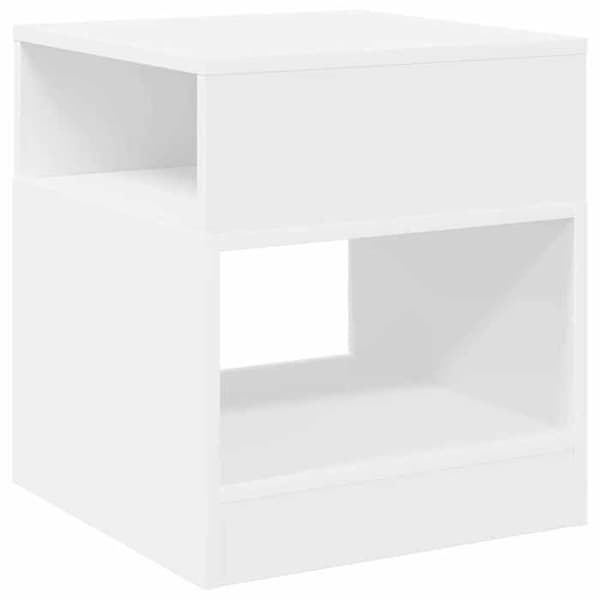Sideborde - MAISON EXCLUSIVE - 2 stk - Hvid - Ingeniørtræ - 40,5 x 40 x 45 cm Vit