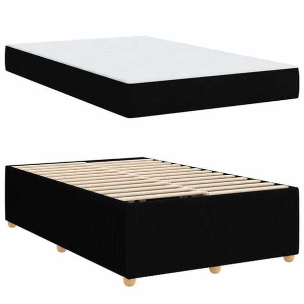 Maison Exclusive - Sängram Svart 120 x 190 cm tyg