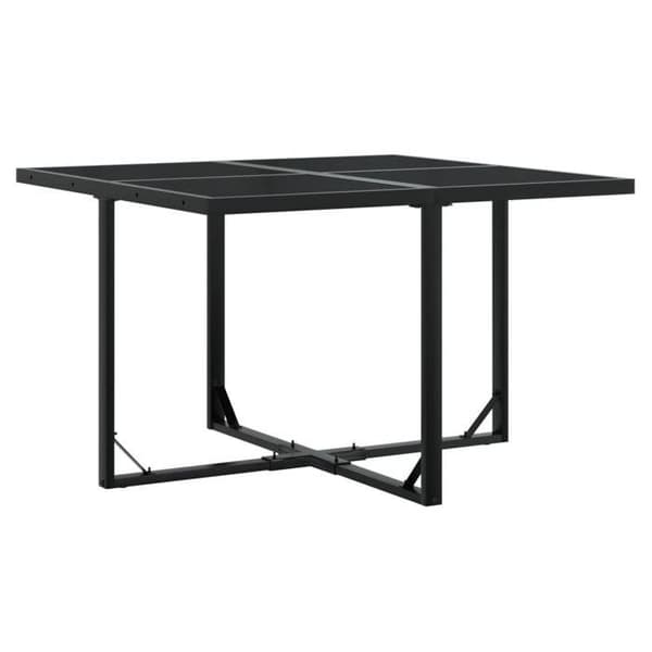 Maison Exclusive - Trädgårdsset 5 delar Svart Flätad Resin Sort