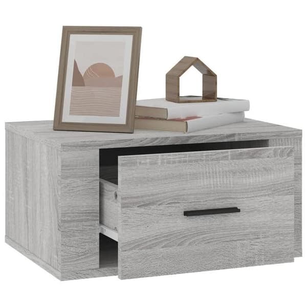 Maison Exclusive - Sonoma harmaa seinäyöpöytä 50x36x25 cm Sonoma grå