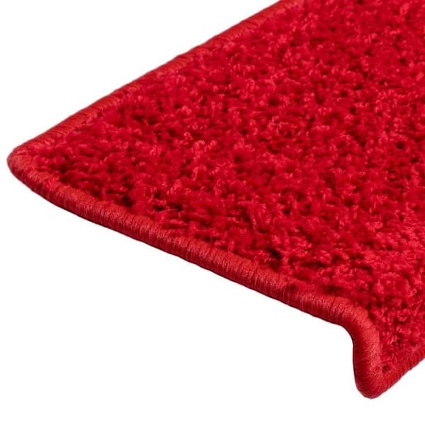 Maison Exclusive - Trappe tæppe 15 stykker 65 x 21 x 4 cm Rød rektangulær kant