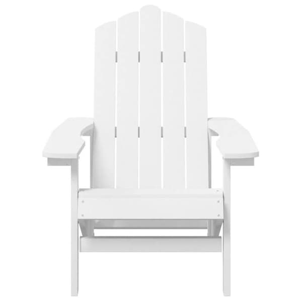 Maison Exclusive - Adirondack trädgårdsstolar set om 2 PEHD Vit