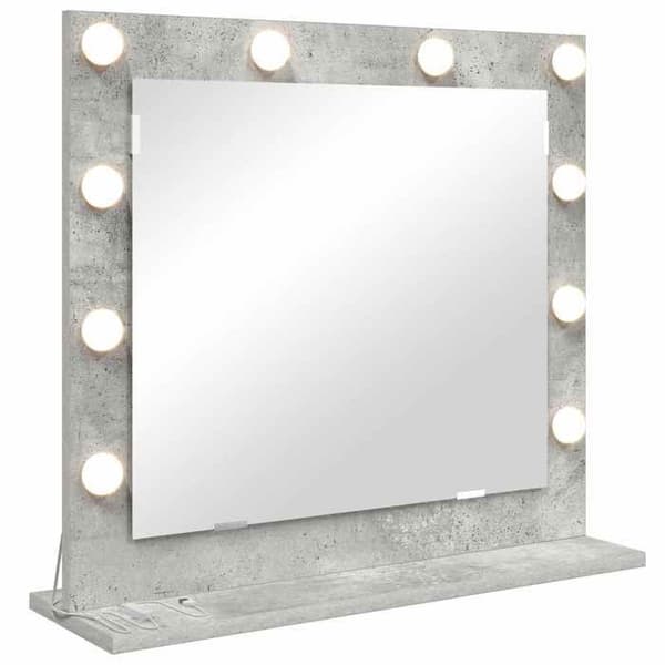 Maison Exclusive - Beton grå spejl til badeværelse 60 x 55 x 18 cm rektangulær Betonggrå