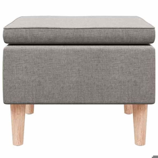 Maison Exclusive - Pall med ben i trä Taupe Tyg Mol