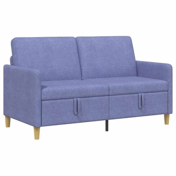Maison Exclusive - Sofa med opbevaring Blå denim 152 x 78 x 87 cm Polyester