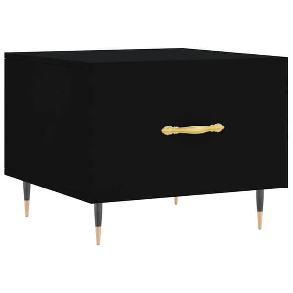 Maison Exclusive - 2 stk. sorte sofaborde 50x50x40 cm i ingeniørtræ