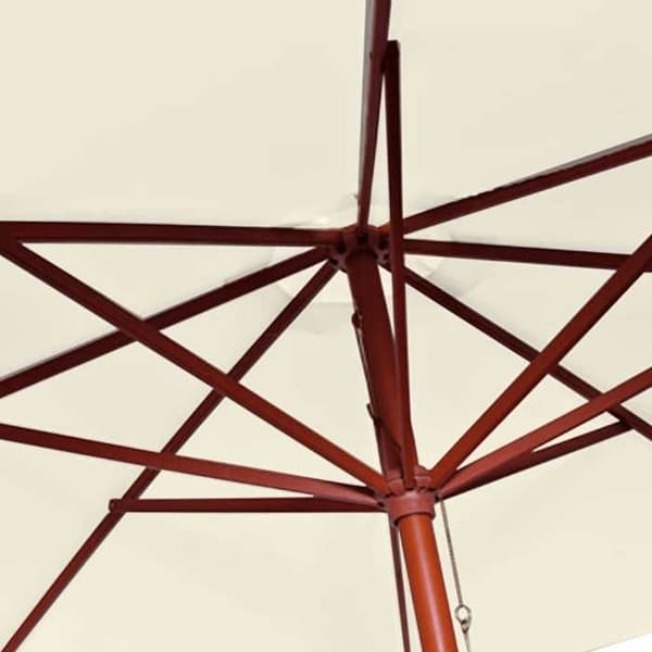 Maison Exclusive - Parasol 300x258 cm Hvid sand