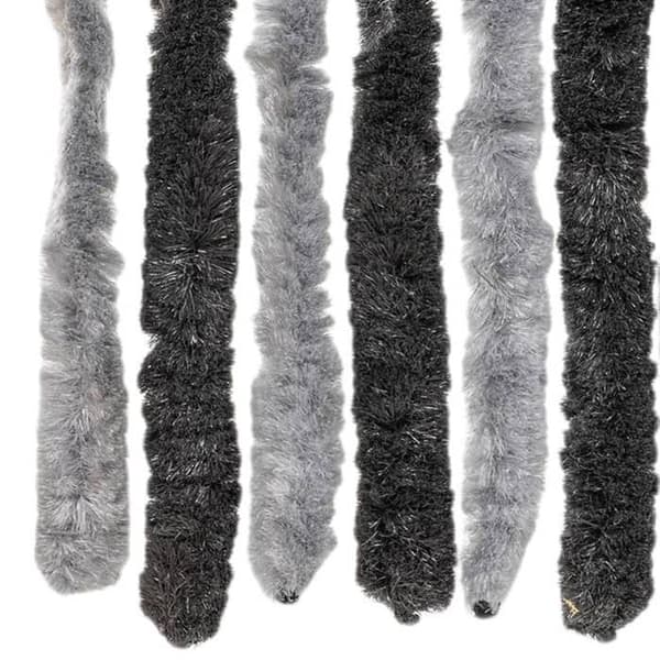 Maison Exclusive - Harmaa ja musta hyttysverkko 90x220 cm chenille