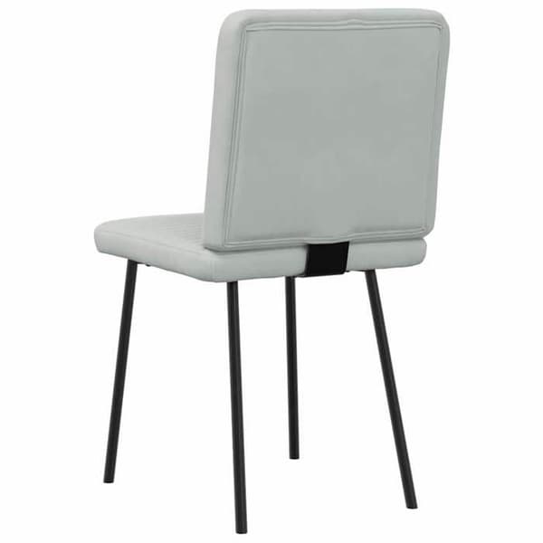 Maison Exclusive - Matstolar set om 4 Ljusgrå Sammet