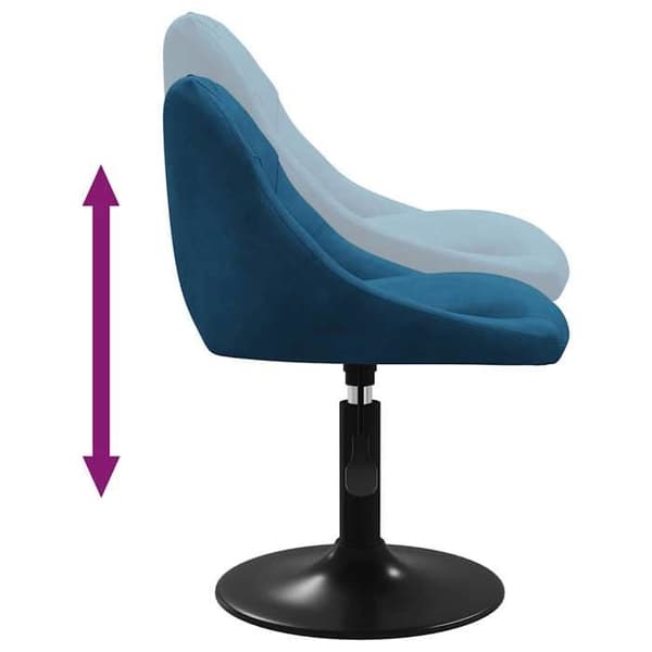 Maison Exclusive - Spisestol Blå Velour