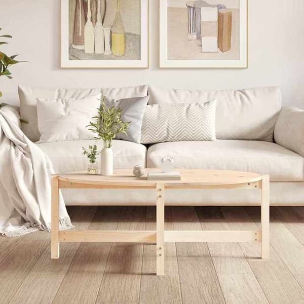 Bord - EKSKLUSIV HUS - 118 x 63 x 45 cm - Massivt fyrretræ - Rektangulær - Brun Ej specificerat