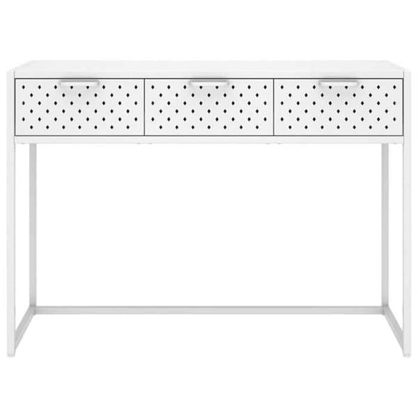 Maison Exclusive - Konsolbord Vit 106x35x75 cm Stål