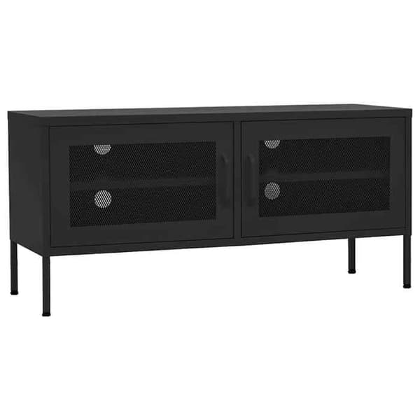 Maison Exclusive - TV Møbel Sort 105x35x50 cm Stål Svart