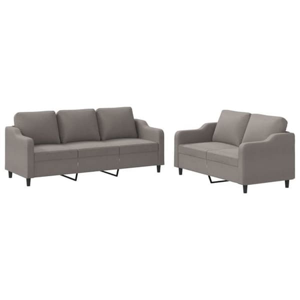 Maison Exclusive - Sæt af 2 sofaer med puder Taupe Stof