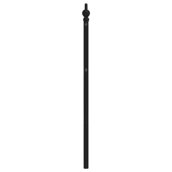 Maison Exclusive - Erstatnings hovedgærde metal sort 100 cm