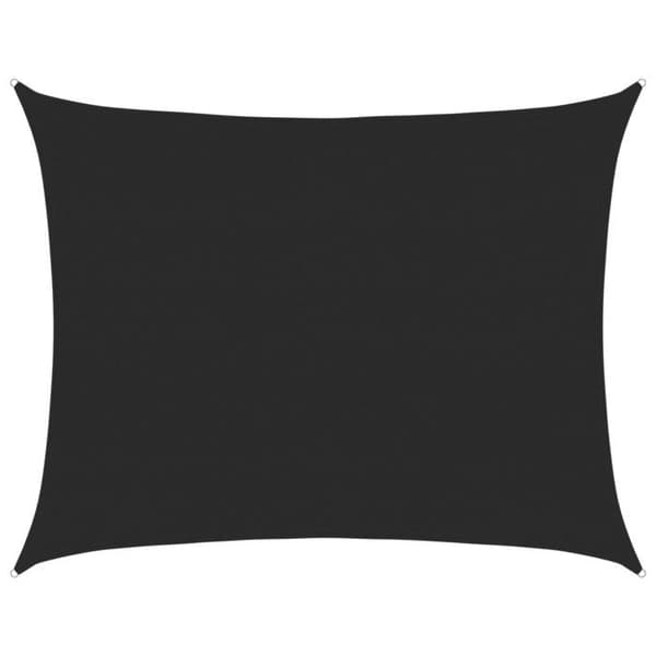 Maison Exclusive - Skygge-sejl 160 g/m² rektangulær sort 6x8 m PEHD
