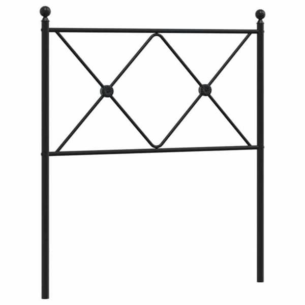 Maison Exclusive - Erstatnings hovedgærde i sort metal 75 cm