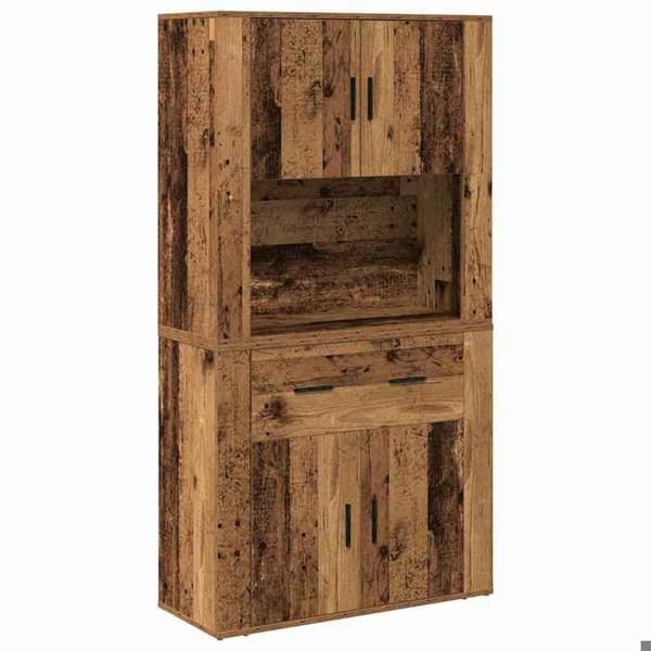 Maison Exclusive - Hög Buffé i Antik Trä 80 x 33 x 150 cm Ingenjörsträ