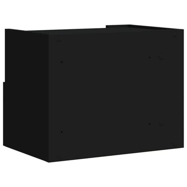 Maison Exclusive - Musta seinäyöpöytä 45x30x35 cm Svart