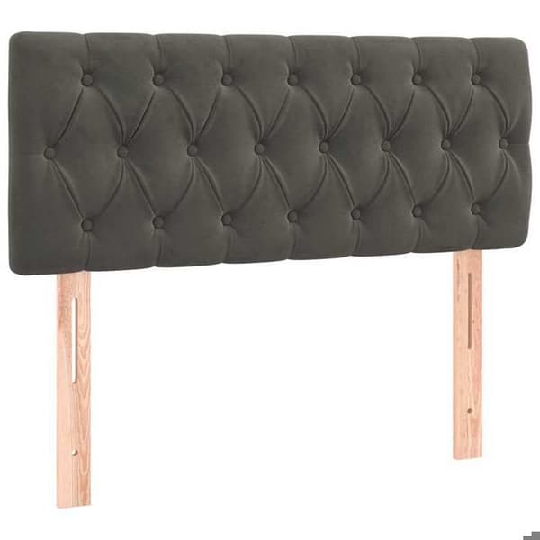 Maison Exclusive - Mörkgrå sänggavel 90x7x78/88 cm Sammet