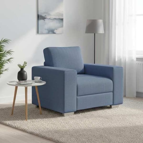Maison Exclusive - Blå sofa stol 100x77x82 cm i fløjl