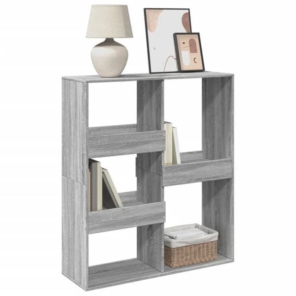 Maison Exclusive - Bibliotek/Rumseparator sonoma grå 100x33x115 cm