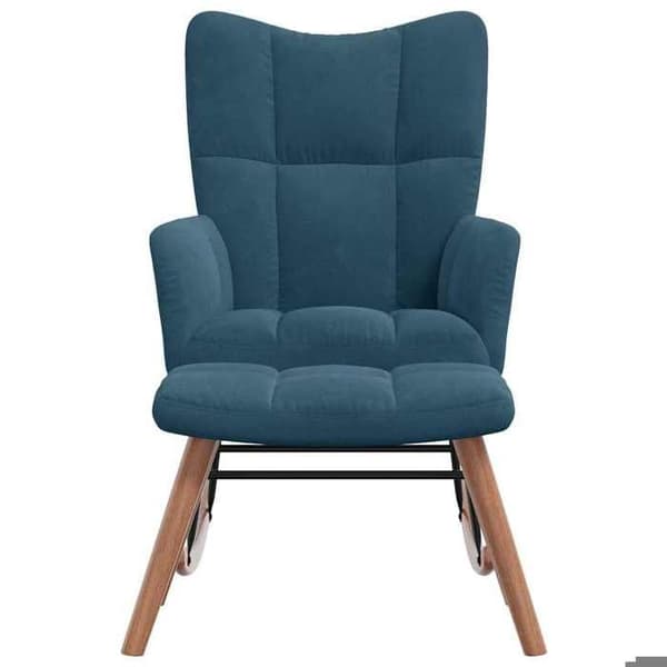 Maison Exclusive - Gungstol med blå sammetspall Blå