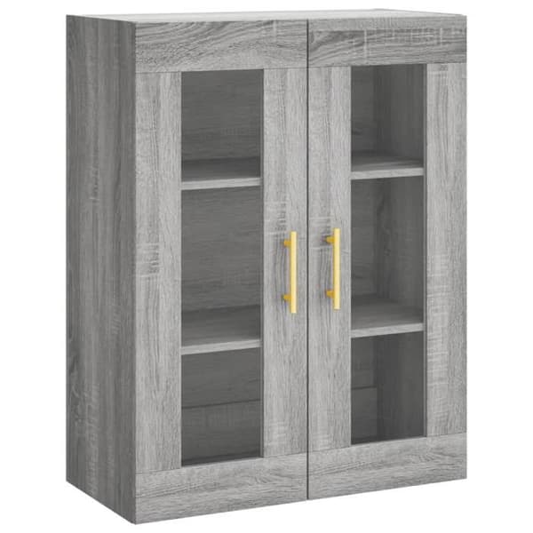 Maison Exclusive - Buffé hög Sonoma grå 69,5x34x180 cm Ingenjörsträ Sonoma grå