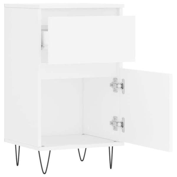 Maison Exclusive - Vit buffé 40x35x70 cm i ingenjörsträ