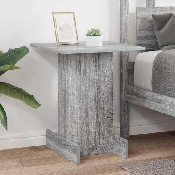 Sidebord - MAISON EXCLUSIVE - Grå Sonoma - Ingeniørtræ - Stort opbevaring - Rektangulær 44,5x45x55 cm Gris Sonoma