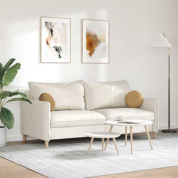 Sittkuddar - EXKLUSIVT HEM - Ø30 x 13 cm (2-pack) - Sammet - Rund - Brun brun