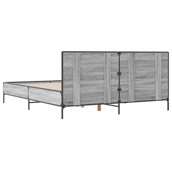 Maison Exclusive - Sengestel uden madras sonoma grå 140x200 cm Sonoma grå
