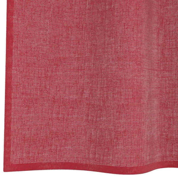 Verho - MAISON EXCLUSIVE - 2 kappaletta - Kankaan läpi kulkeva - Polyesteri 100% - Bordeaux-punainen Röd Bordeaux