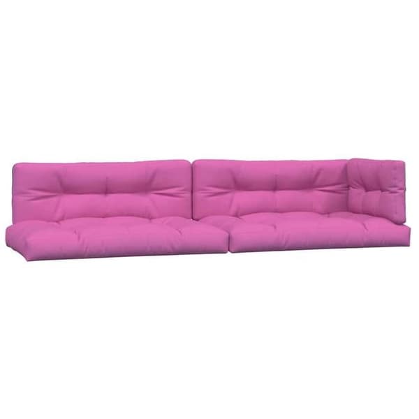 Maison Exclusive - Palettkuddar set om 5 rosa tyg