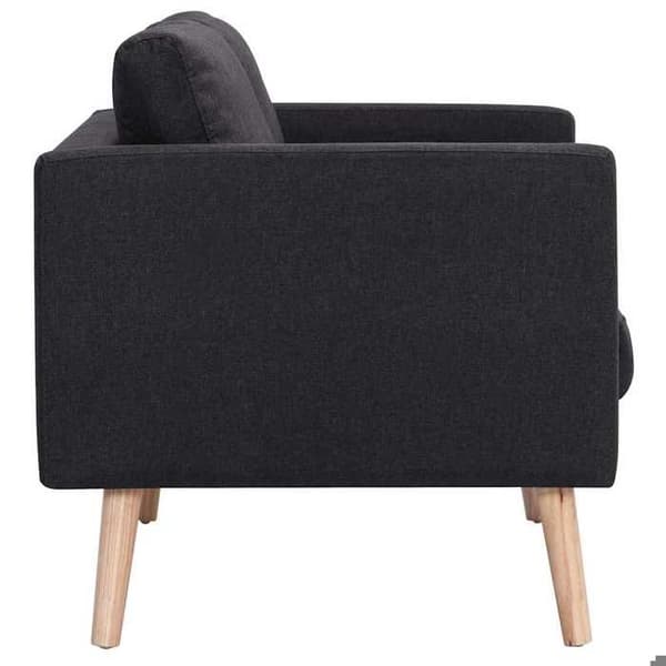 Maison Exclusive - Soffa 3-sits Svart Tyg Svart