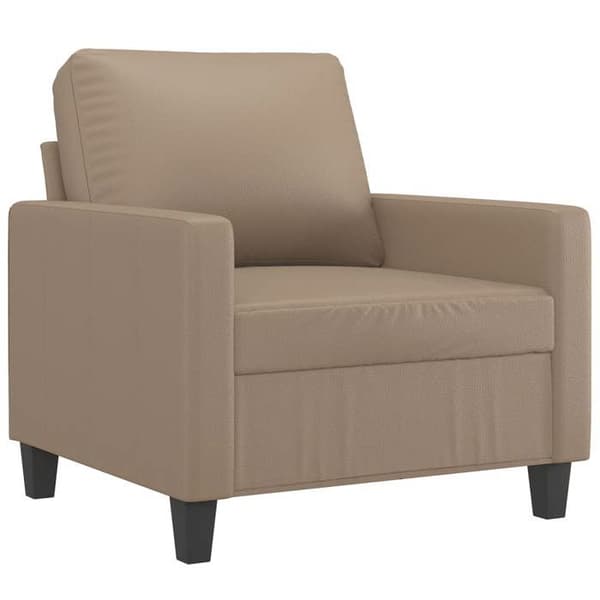 Maison Exclusive - Sæt af 3 sofaer med puder Cappuccino Simil læder