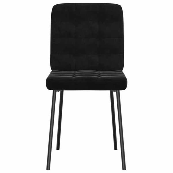 Maison Exclusive - Matstolar set om 2 Svart Sammet
