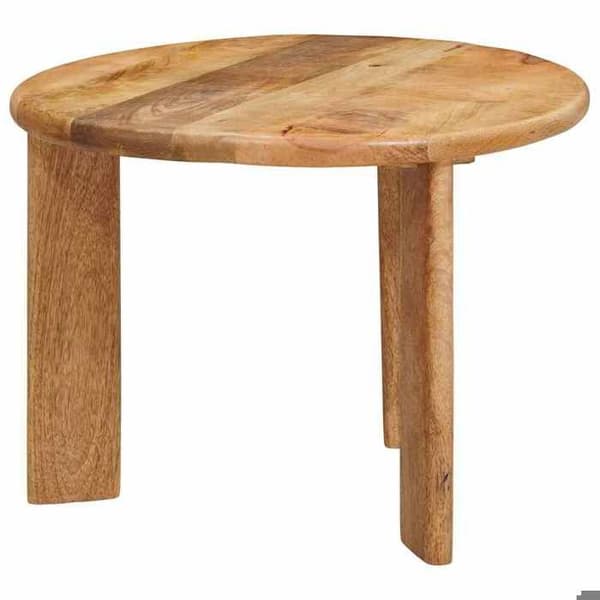 Maison Exclusive - 3-delad set av stapelbara soffbord Brun Ø 54 x 40 cm