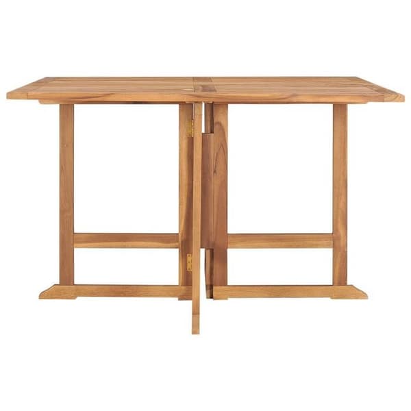 Havemøbel - EKSKLUSIV HUS - 110x110x75 cm - Massiv teak - Sammenfoldelig - Velegnet til udendørs brug