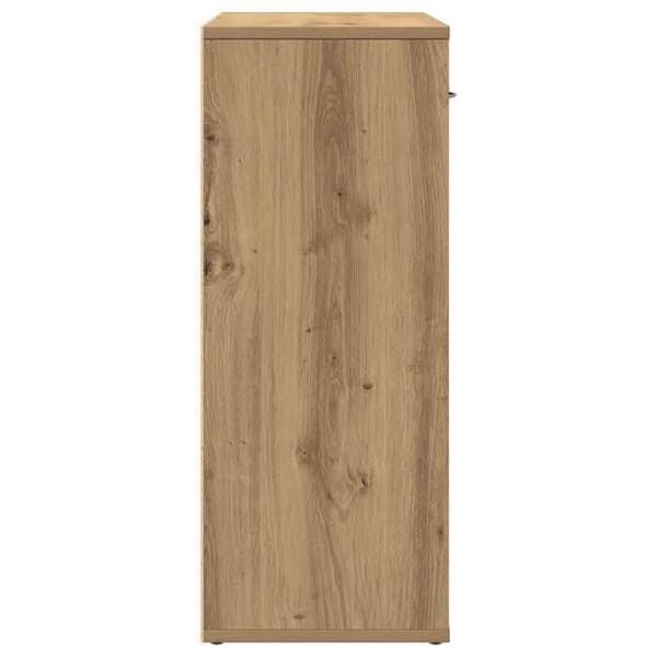 Maison Exclusive - Buffet i egetræ, håndlavet 60x30x75 cm, ingeniørtræ