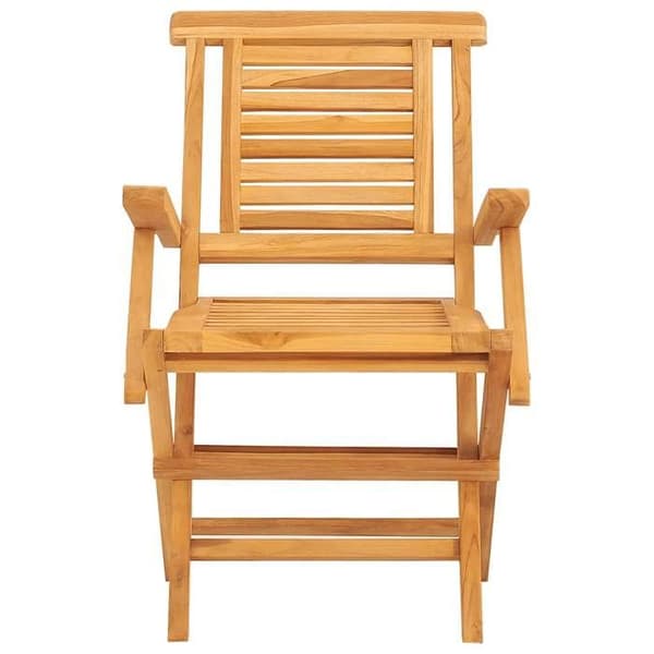 Maison Exclusive - Fällbara stolar, set om 4, 56 x 63 x 90 cm, i massivt teakträ