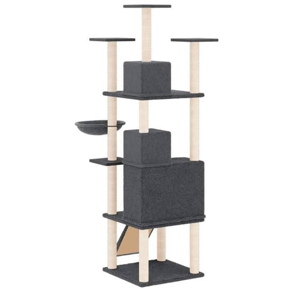 Maison Exclusive - Kattekradse med sisal i mørkegrå 175 cm mörkgrå