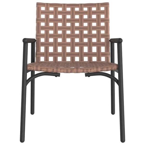 Maison Exclusive - Trädgårdsstol 2 st Brun polyrotin brun